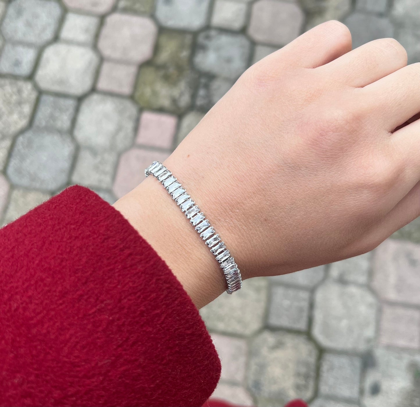 Tennis Silver Bracelet