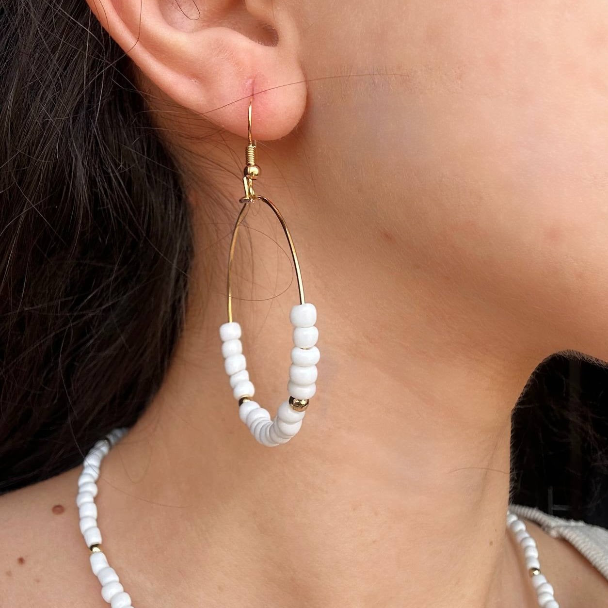 Handmade beads earrings