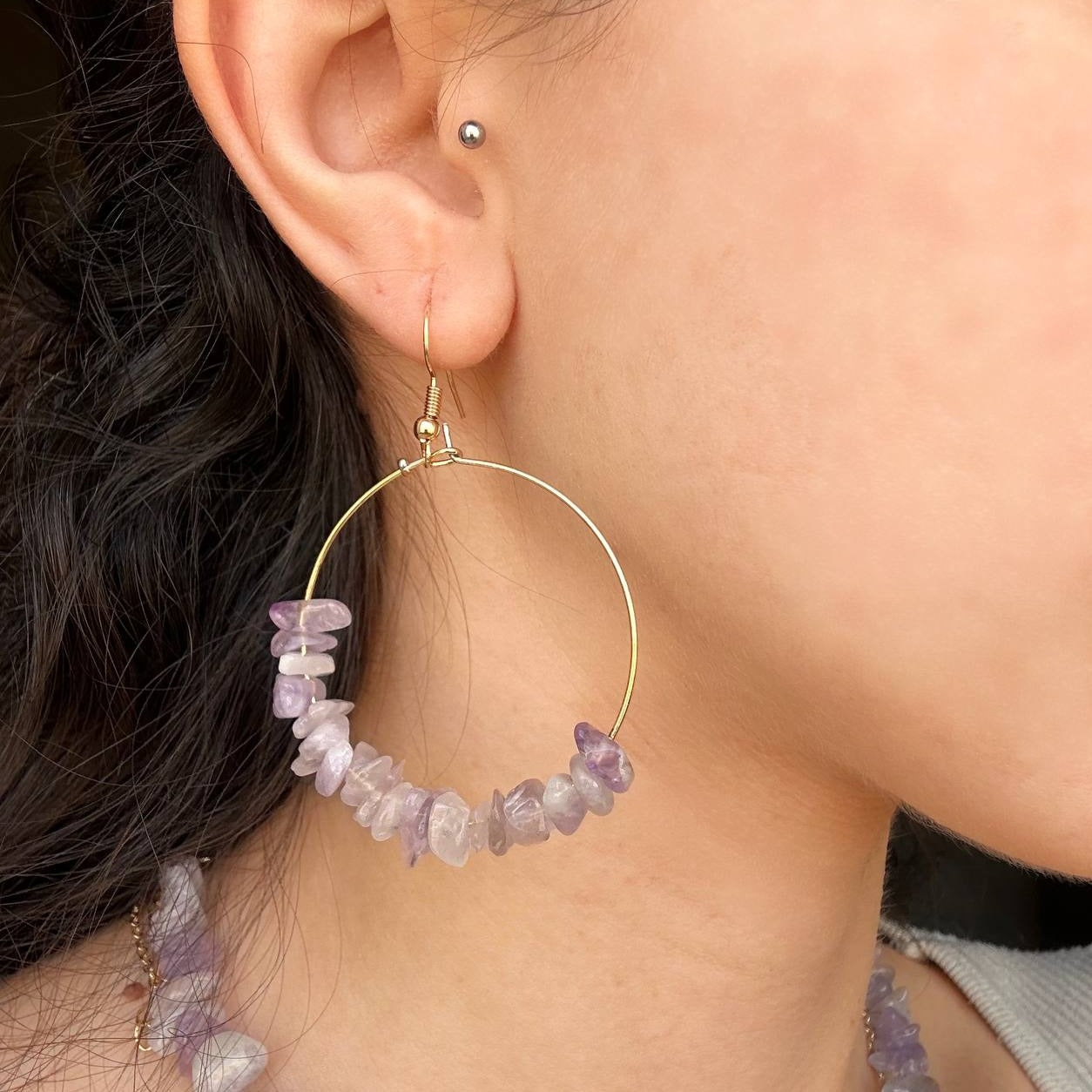 Crystal Stones Baby Purple Set