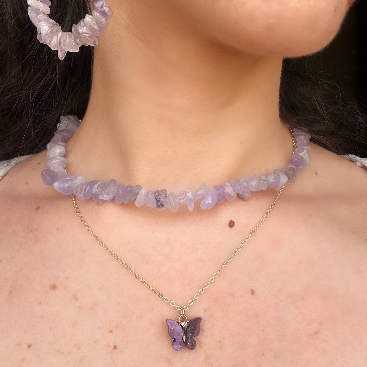Crystal Stones Baby Purple Set