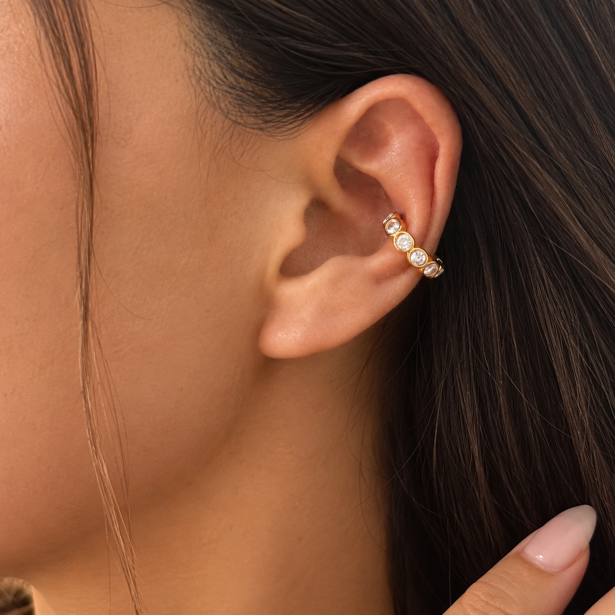 GoldenCuffEarrings