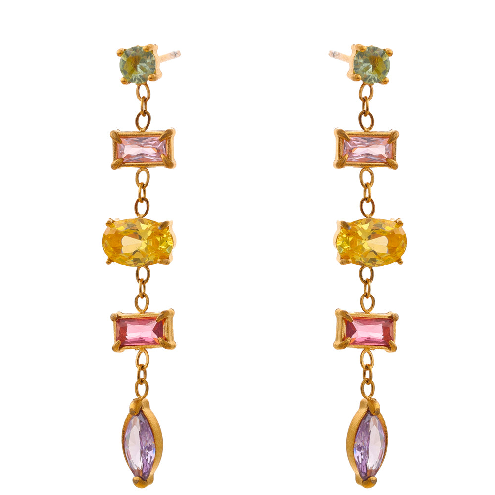 Golden Gem Earrings