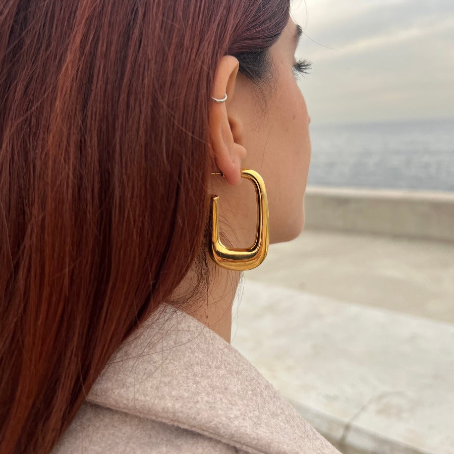 Large Recto Earrings