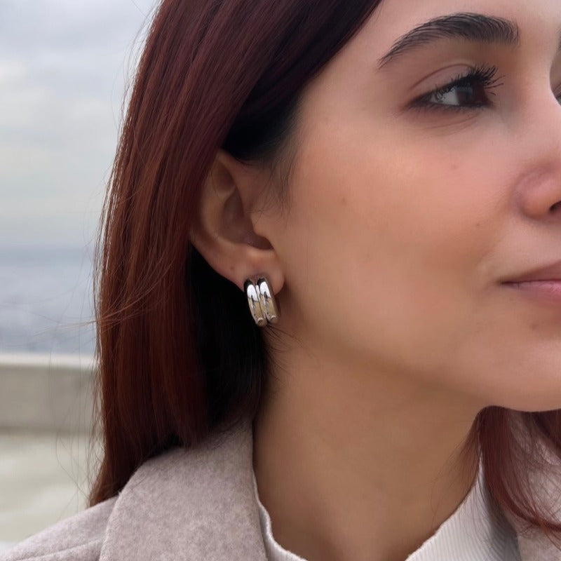 Double Hoops Earrings
