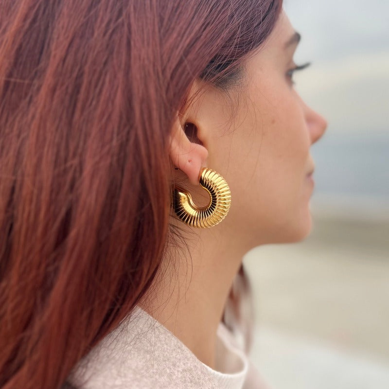 Snail Hoops Earrings