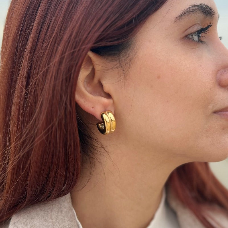 Double Hoops Earrimgs