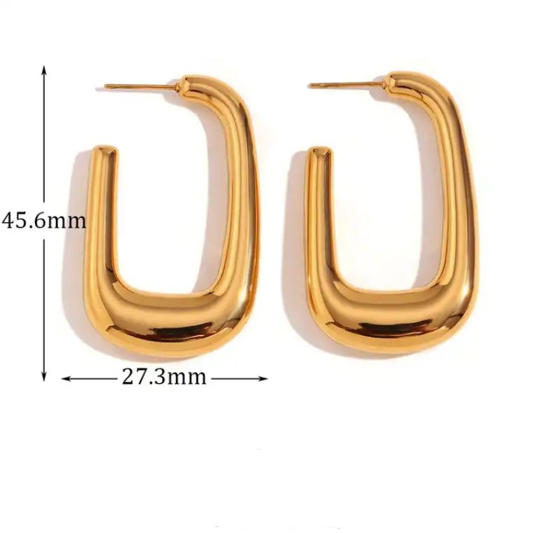Large Recto Earrings