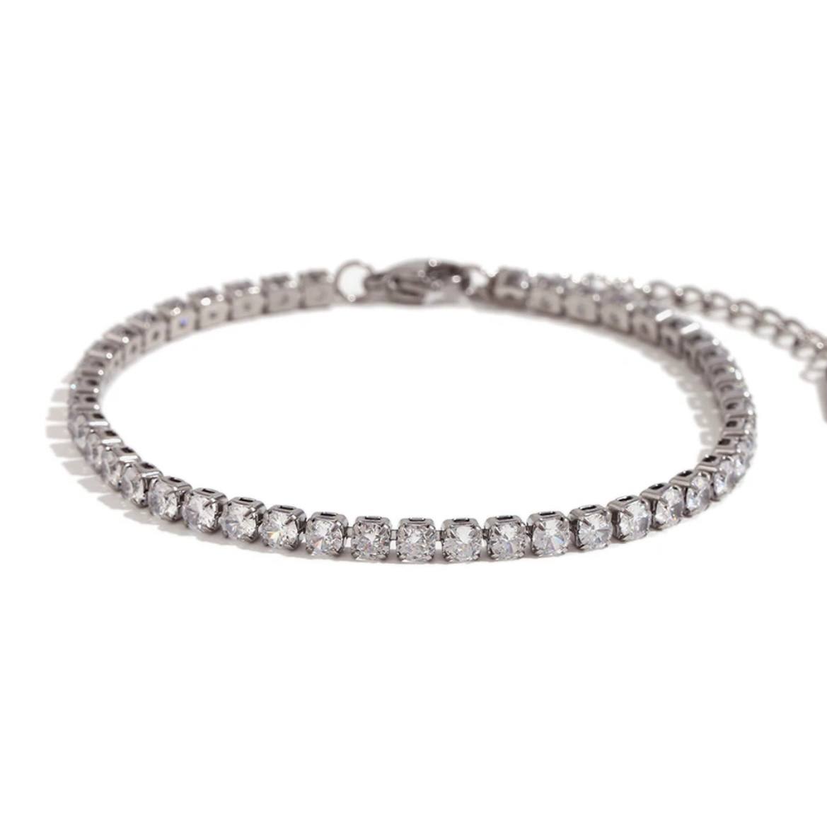 Tennis Silver Bracelet