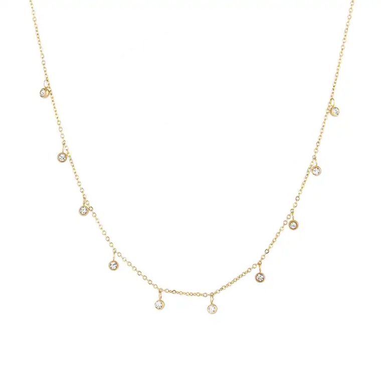White Zircon Necklace
