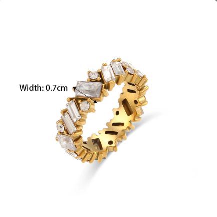 Crystal Thick Ring