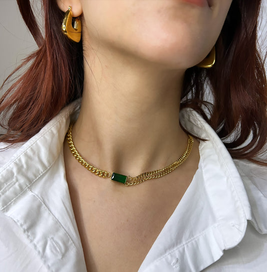 Greeny Chain Necklace