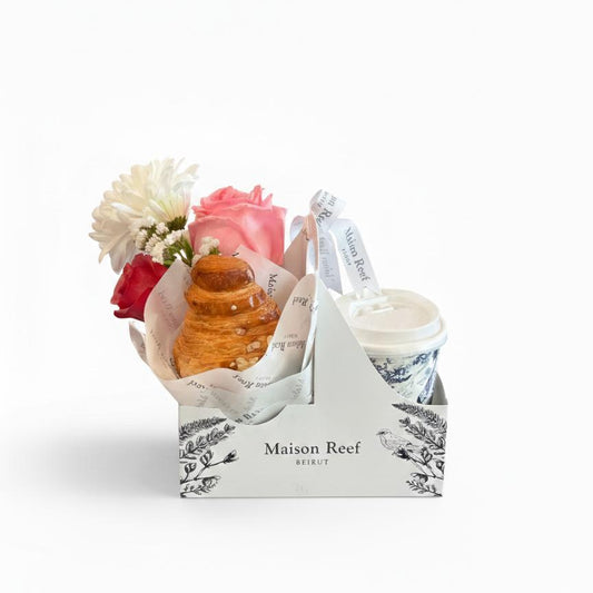 Coffee,Flowers&CroissantGiftBundle