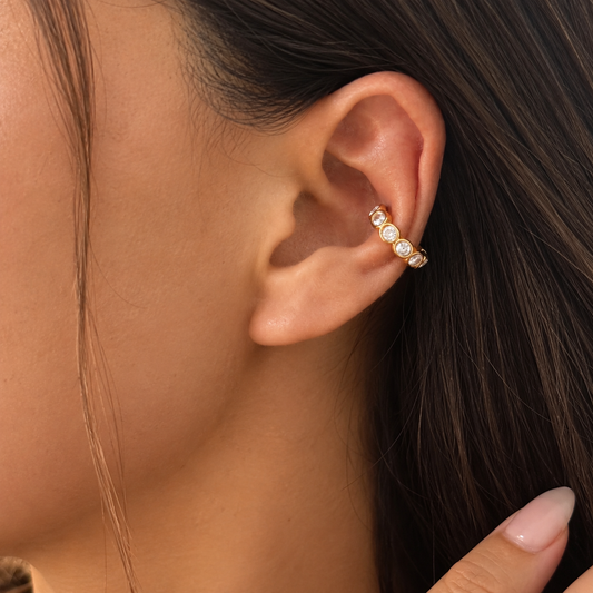 GoldenCuffEarrings