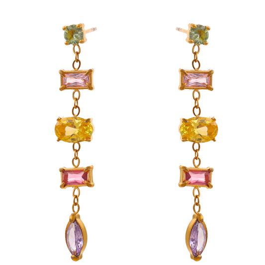 Golden Gem Earrings