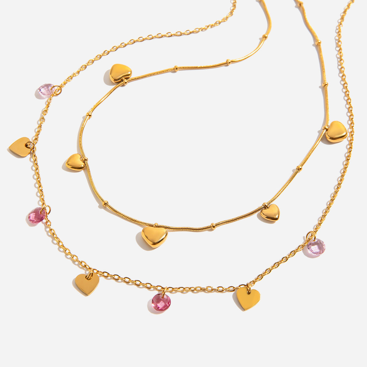 Golden_Gem_Hearts_Necklace