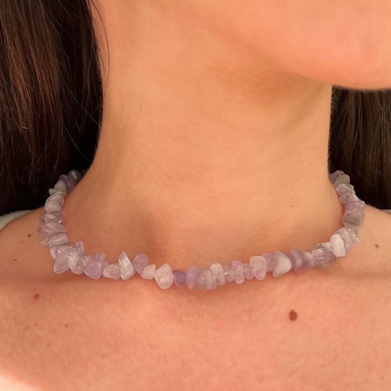 Handmade Crystal Stones Baby Purple Small Set