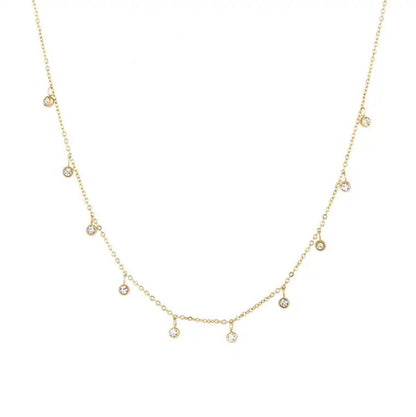 White Zircon Necklace